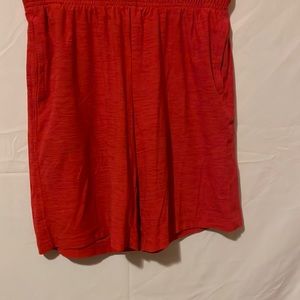 These Old Navy red shorts have an elastic waist and side pockets.